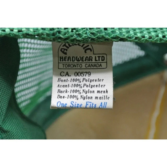 Bramalea ON Silver Stick Regional Hockey Hat Mesh Snapback Athletic OS VTG Green - Picture 7 of 8